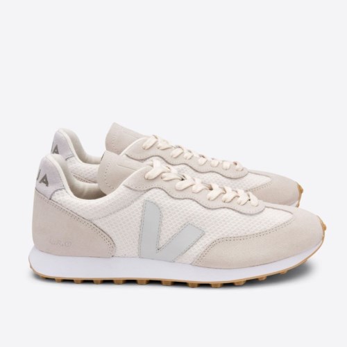 Veja Rio Branco Hexamesh Womens Trainers Beige UK 79987